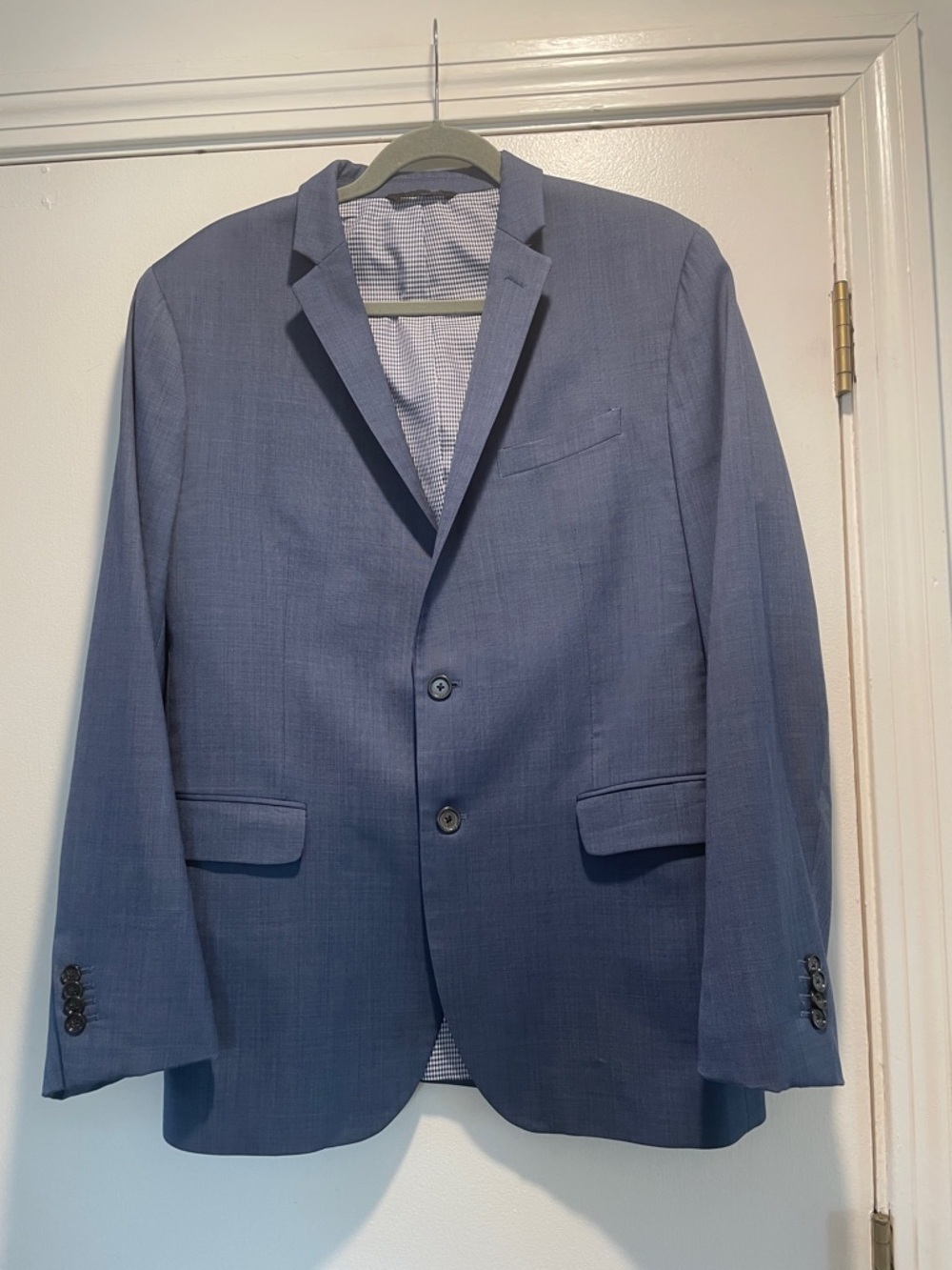 Banana Republic Men's Navy Blue Two-Button Lightweight Handsome Blazer